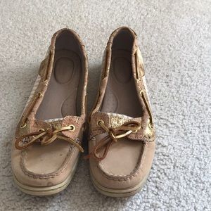Gold Sperry Top Sider’s